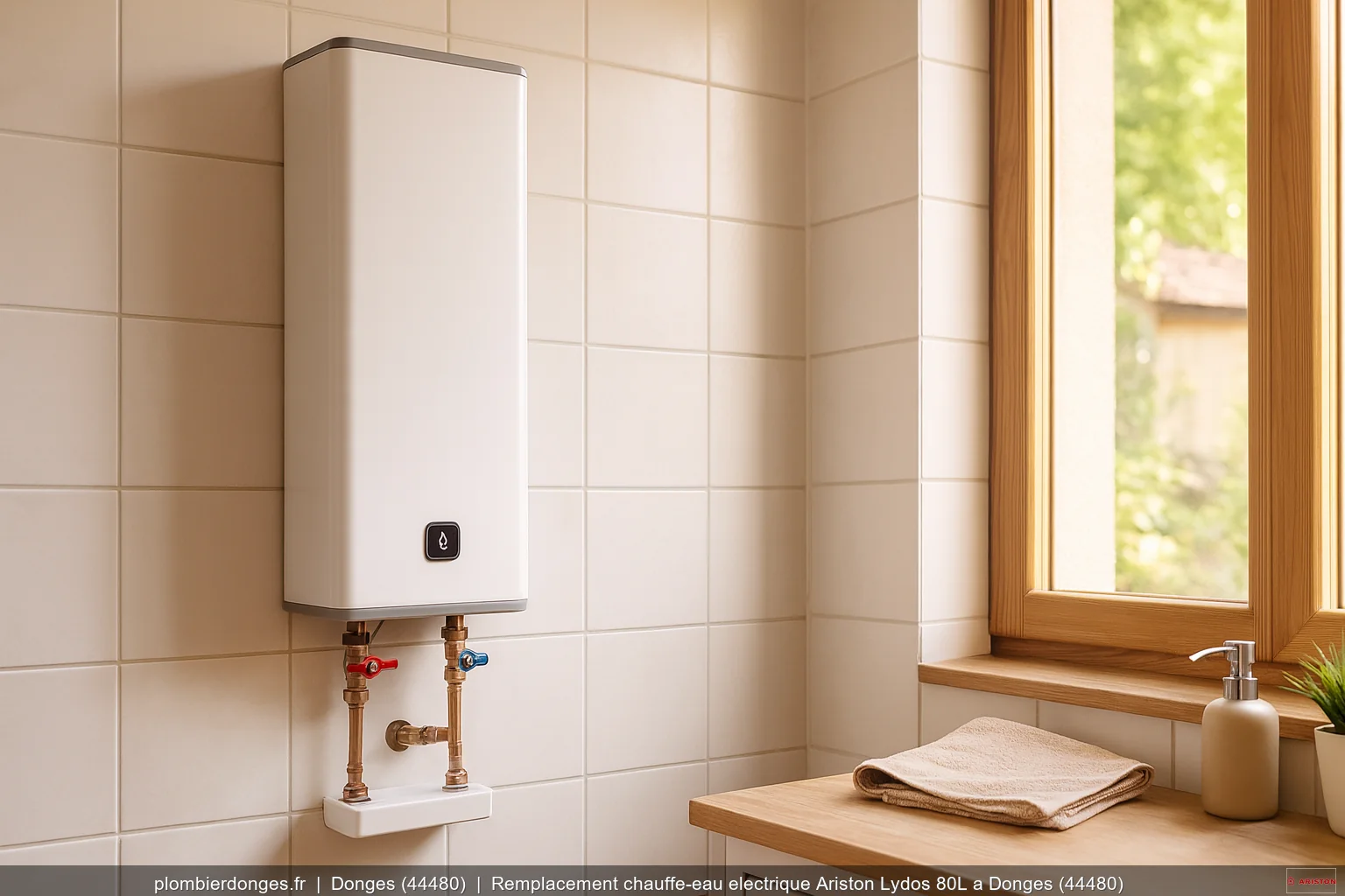Remplacement chauffe-eau electrique Ariston Lydos 80L a Donges (44480)